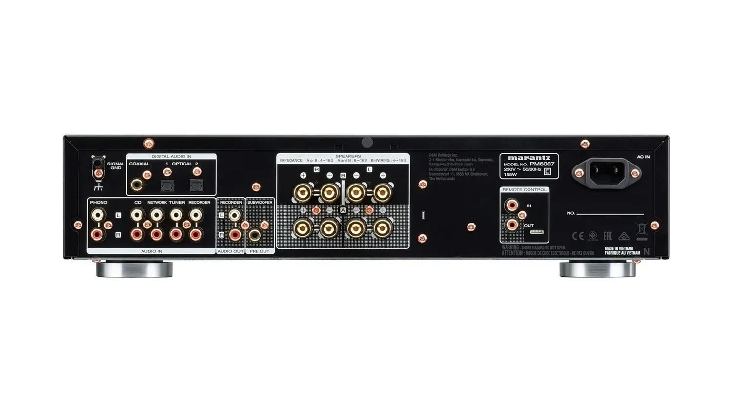 Mặt sau của AMPLY MARANTZ PM6007