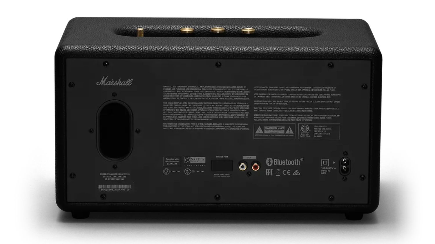 Mặt sau của Loa Marshall Stanmore II Voice With Google Assistant