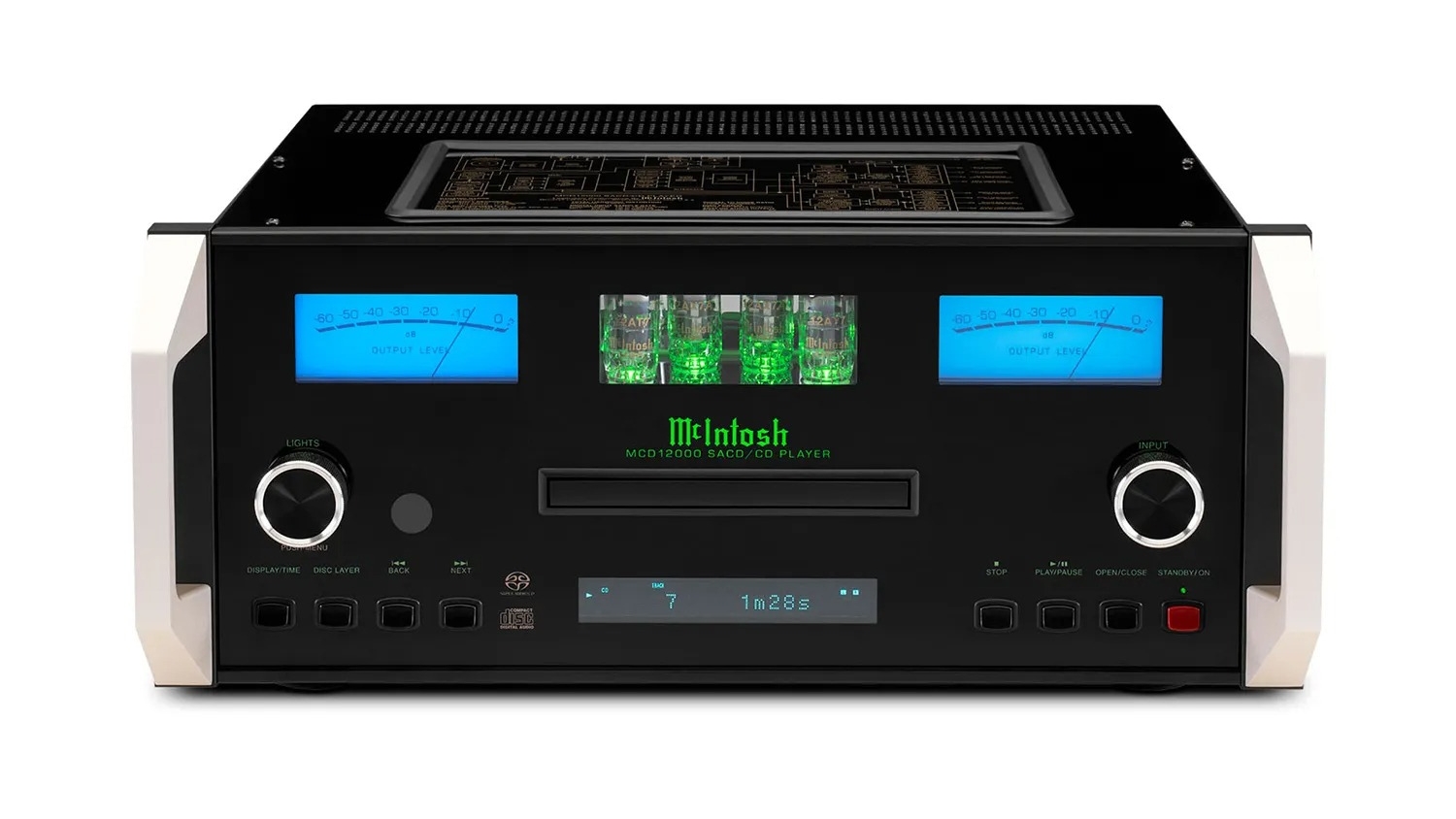 Mặt trước của Đầu CD/SACD McIntosh MCD12000