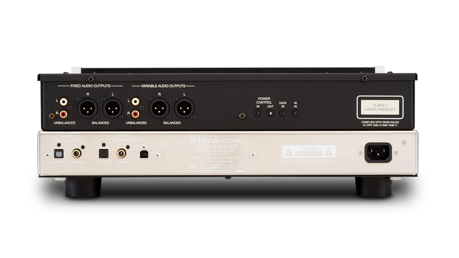 Mặt sau của Đầu SACD/CD McIntosh MCD550