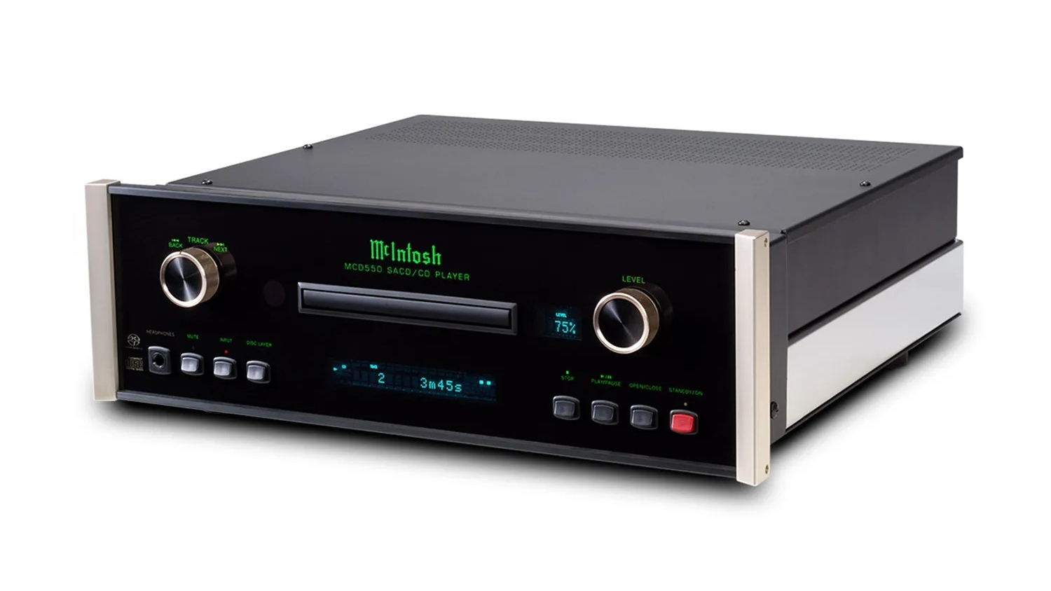 Mặt bên của Đầu SACD/CD McIntosh MCD550