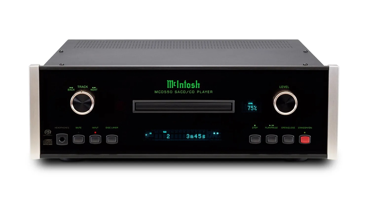 Mặt trước của Đầu SACD/CD McIntosh MCD550