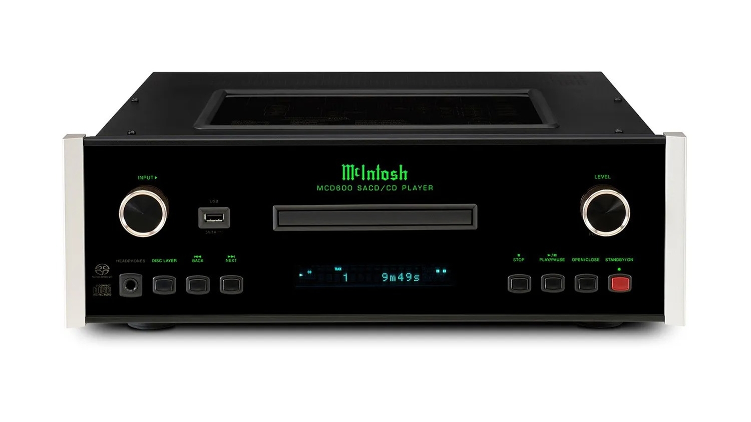 Mặt trước của Đầu SACD/CD McIntosh MCD600