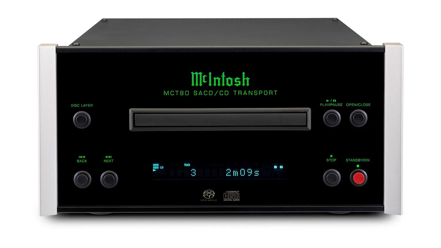 Mặt trước của Đầu SACD/CD McIntosh MCT80