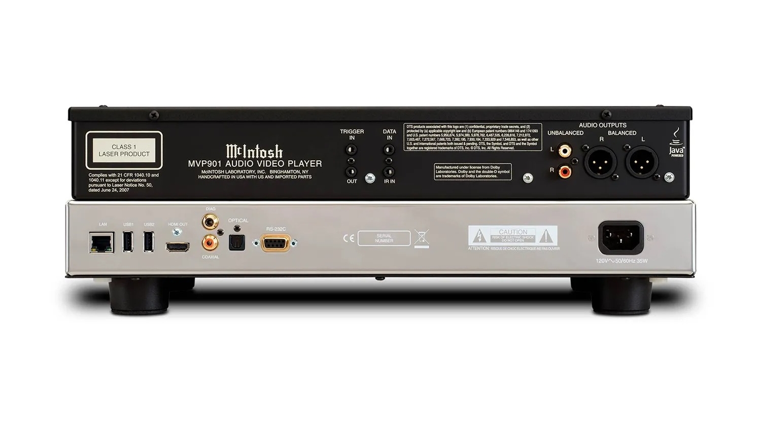 Mặt sau của Đầu Bluray McIntosh MVP901