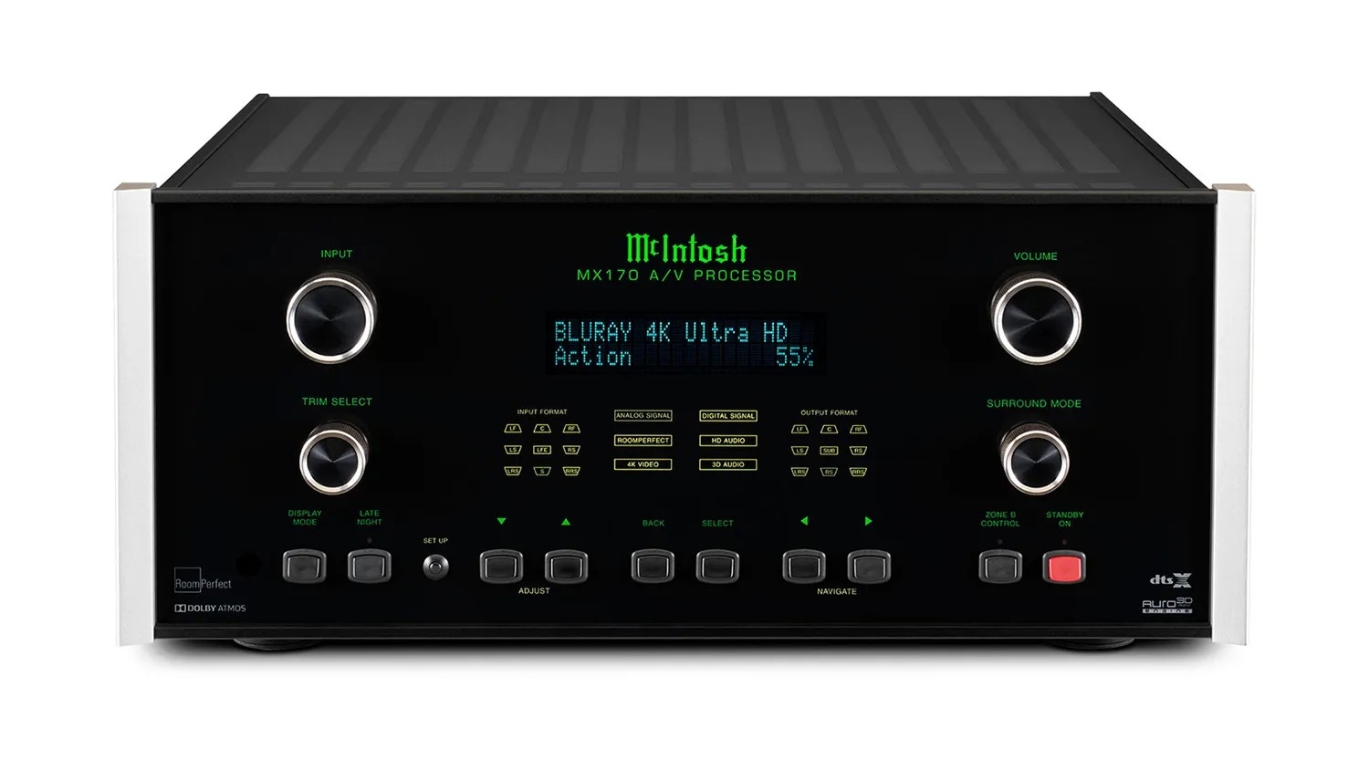 Mặt trước của Đầu AV processor McIntosh MX170