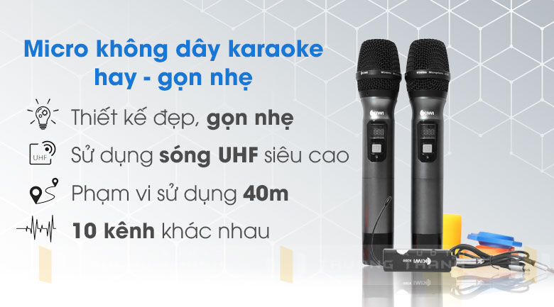 Micro không dây Kiwi A-200 tính năng 5
