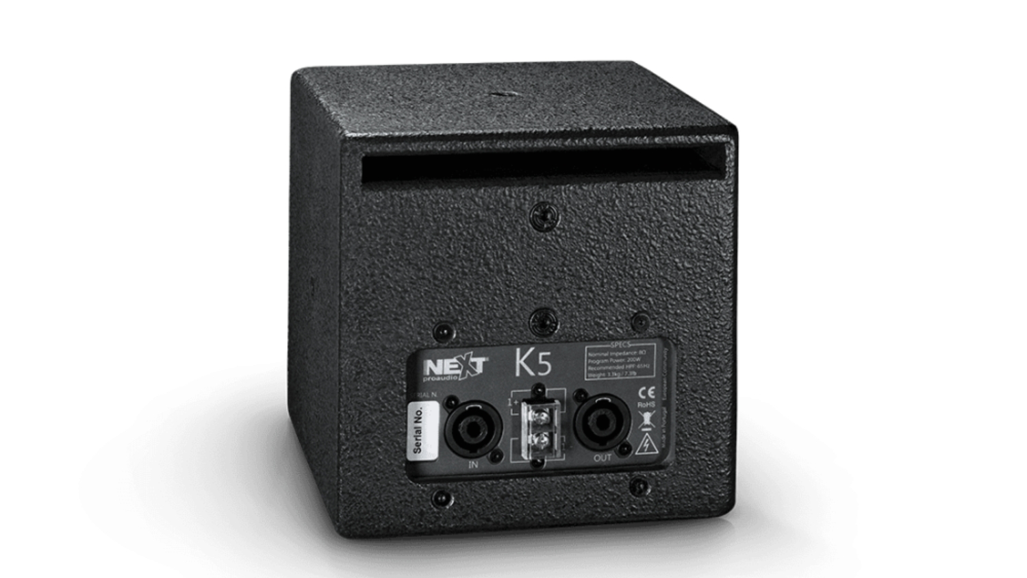 Mặt sau của Next Proaudio K5 Full Range Coaxial