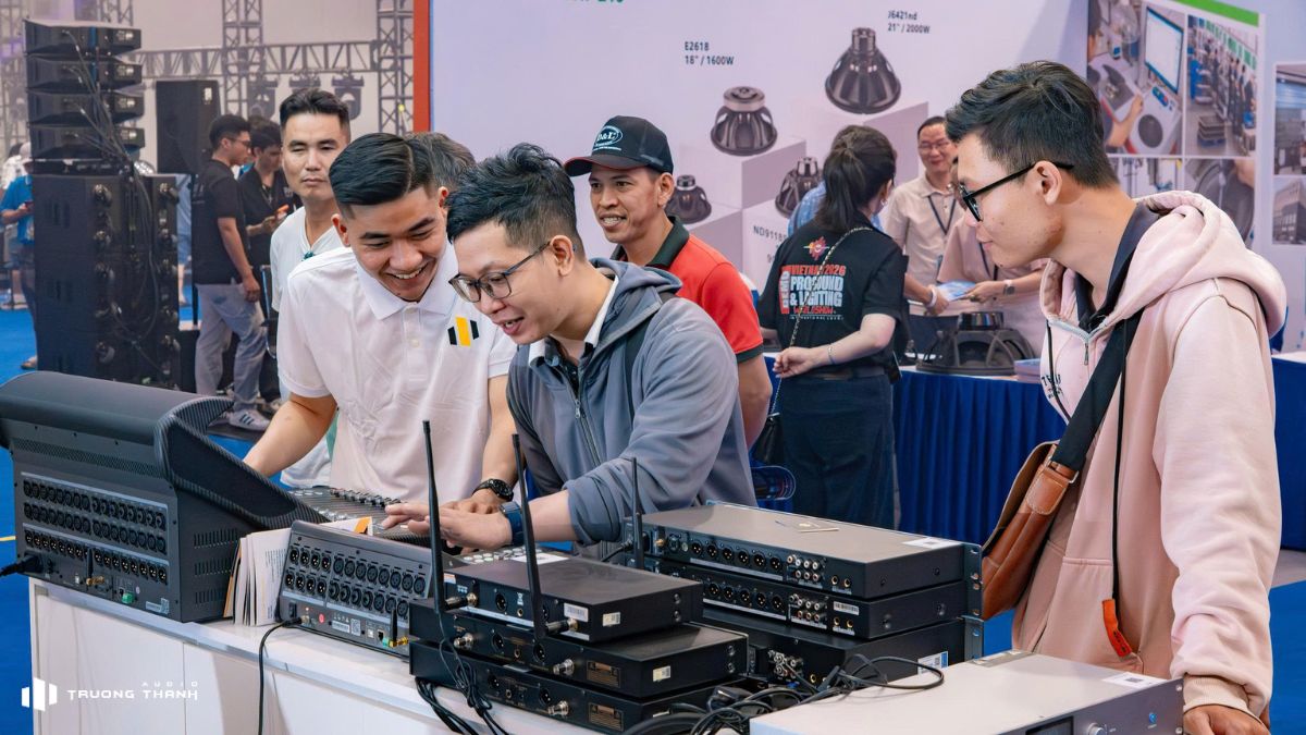 Trường Thành Audio thu hút đông đảo khách tham quan ngay từ ngày đầu khai mạc Triển lãm Prosound Vietnam 2026