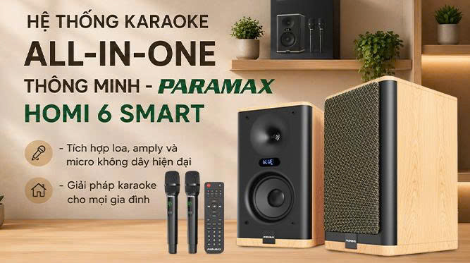 Loa Paramax Homi 6 Smart tích hợp 3 trong 1