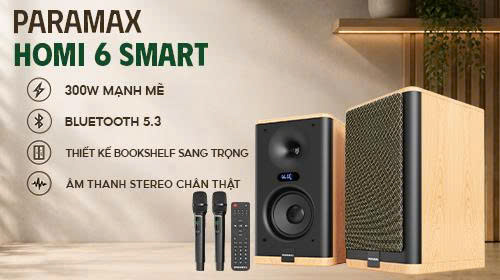Loa Paramax Homi 6 Smart kết nối bluetooth