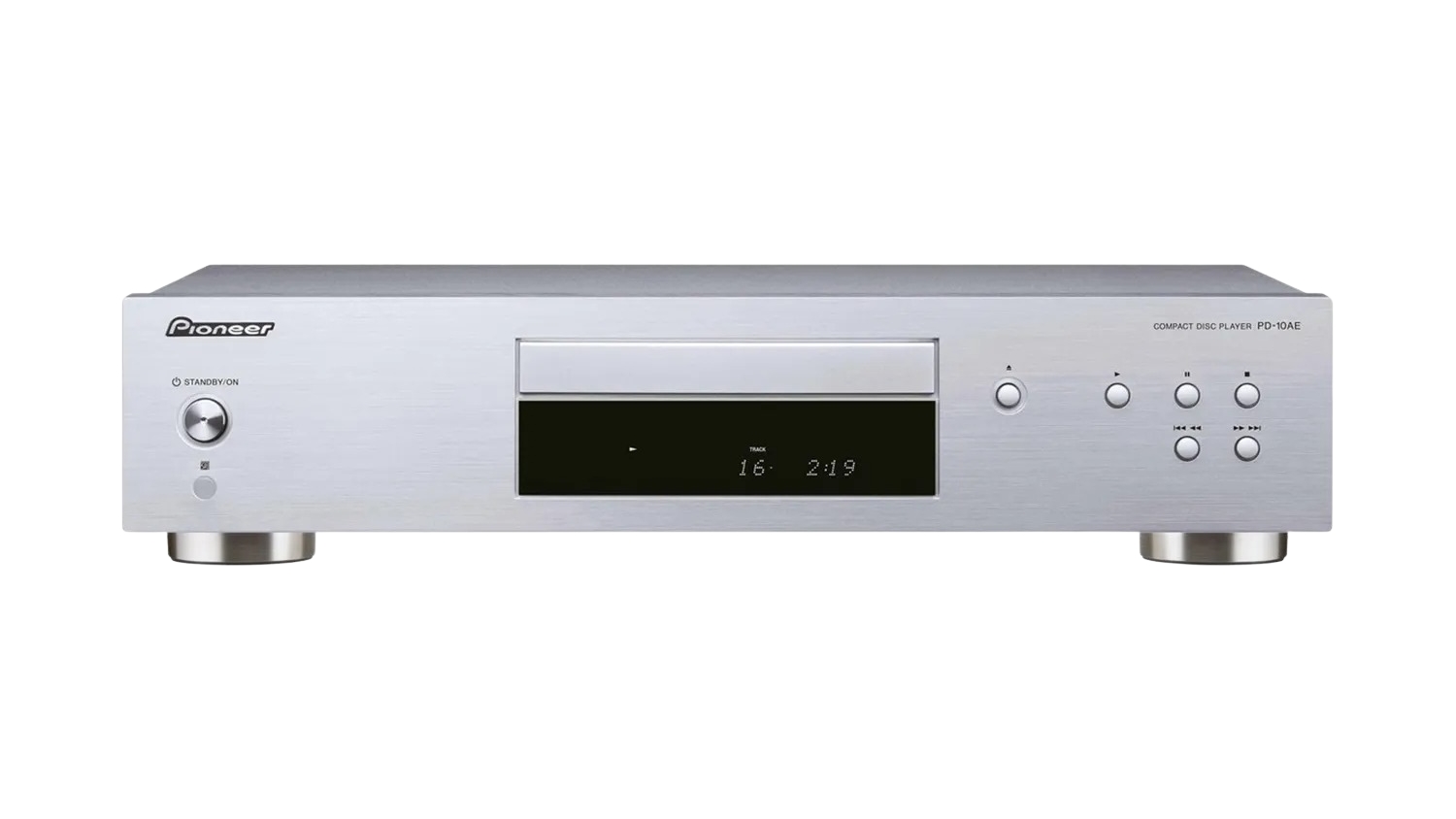 Mặt trước của Đầu CD Pioneer PD-10AE màu trắng