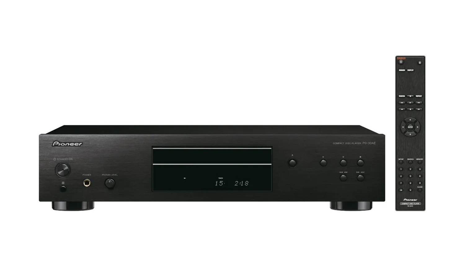 Mặt trước của Đầu CD Pioneer PD-30AE màu đen