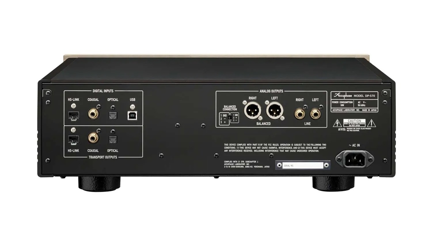 Mặt sau của Đầu Accuphase SACDCD DP-570