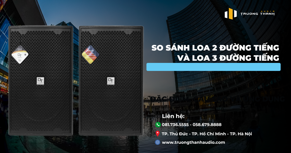 So Sánh Loa 2 Đường Tiếng và Loa 3 Đường Tiếng: Khái Niệm và Sự Khác Biệt - Trường Thành Audio