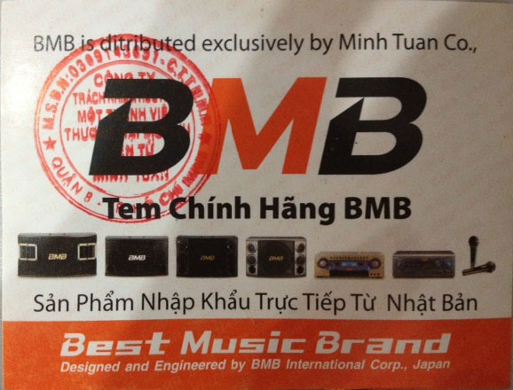Tem nhà nhập khẩu loa bmb Minh Tuấn