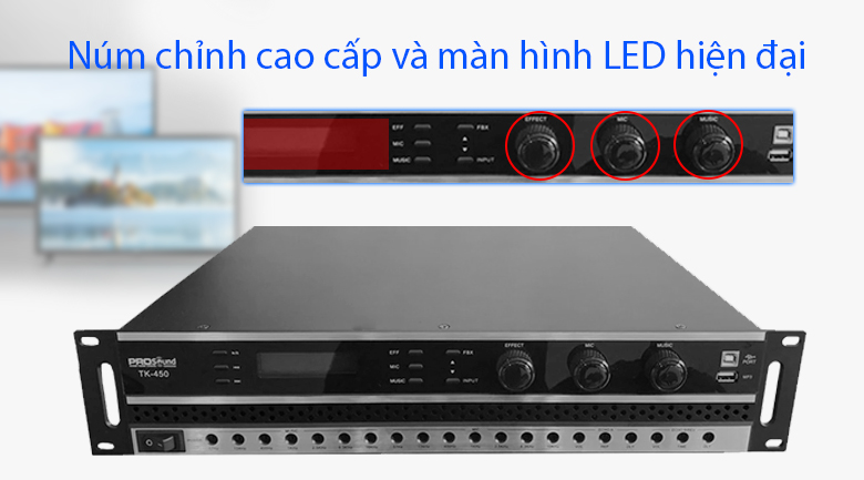 Ảnh nổi bật của sản phẩm Công suất liền vang Prosound TK450 3
