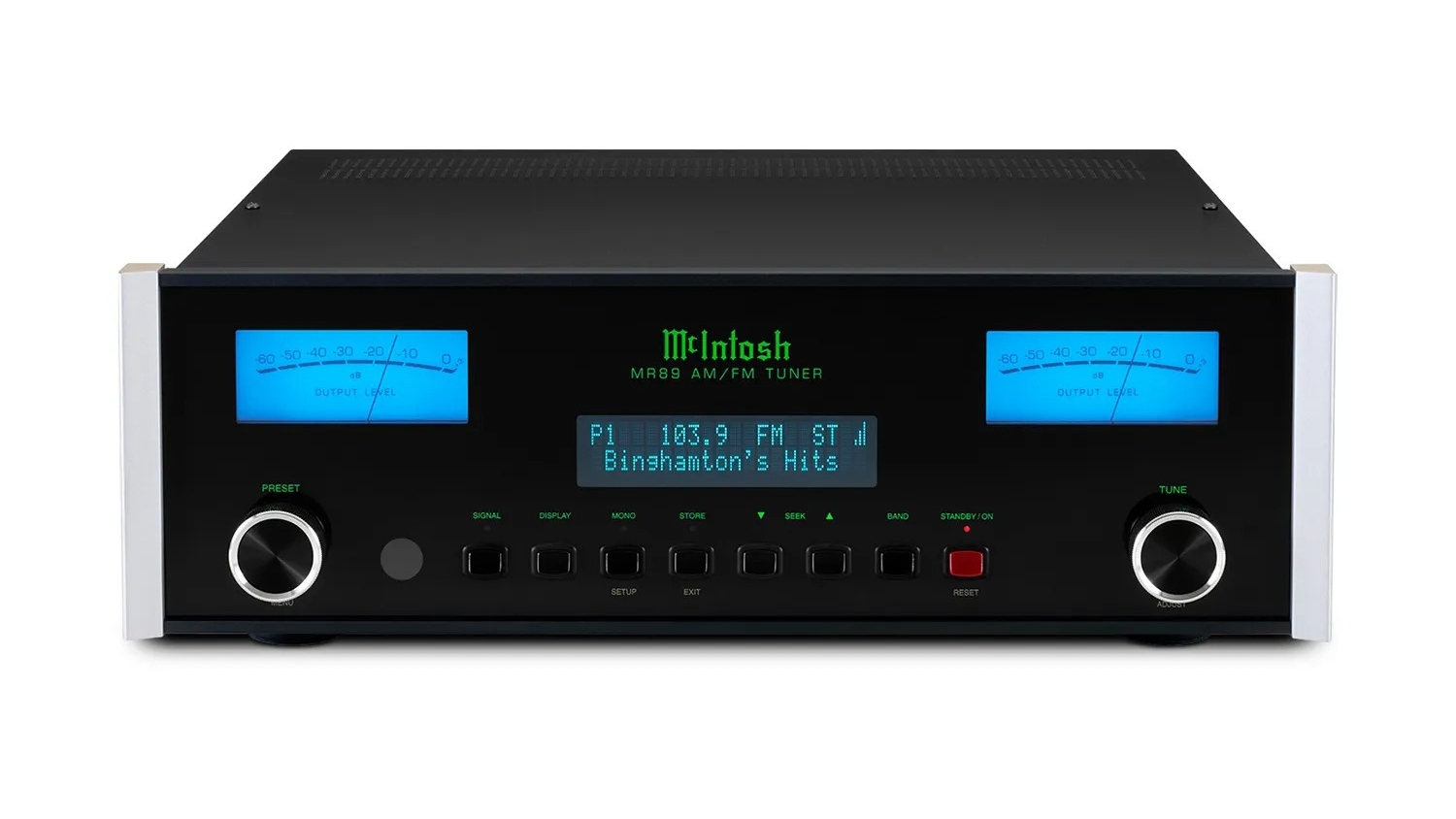 Mặt trước của Mcintosh MR 89 AM/FM Tuner