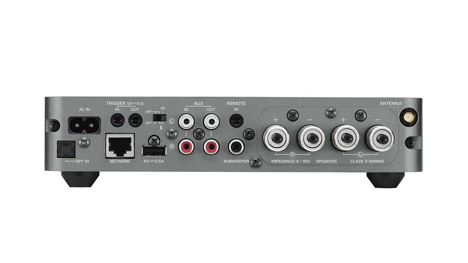 Mặt sau của Amply Yamaha WXA50