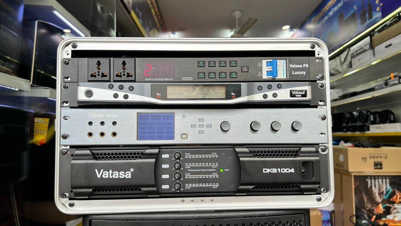 Ảnh sản phẩm Dàn Karaoke DT TT215: (DT Delta15, Vatasa T900 New, Vatasa V8Pro, Vatasa DKS1004 NEW, 2 DT Delta118, Vatasa P9 Luxury) 2