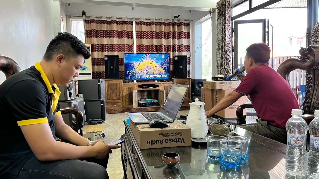 Khách hàng An Ninh đánh giá về sản phẩm Dàn Karaoke CAVS TT350: C12+BLA600New