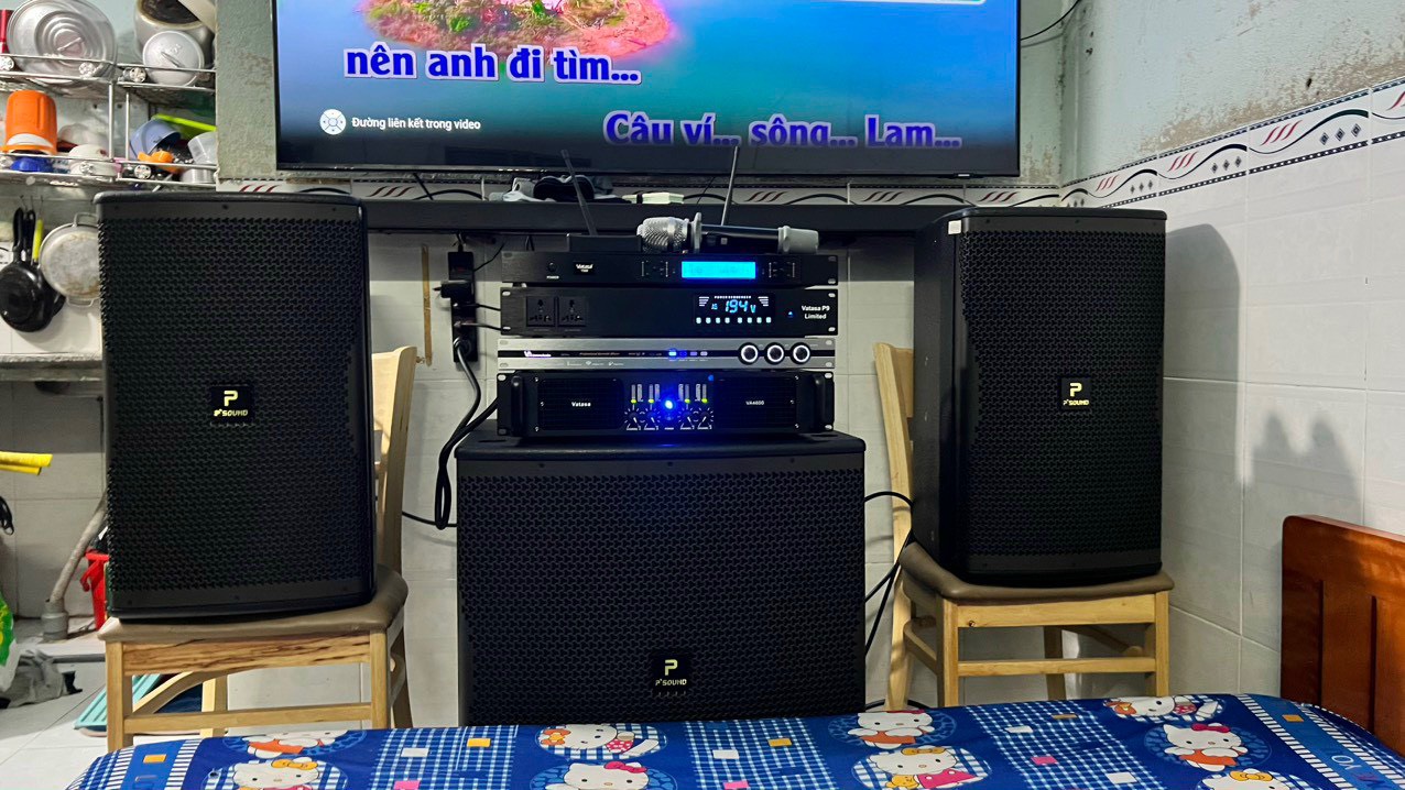 Khách hàng Anh Dũng đánh giá về sn phẩm Dàn Karaoke P'Sound TT281: (P'SOUND S-6030i, Vatasa T500, Vatasa V6 Pro, Vatasa VA-4600, P'SOUND SUB-6018)